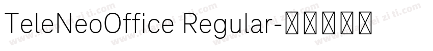 TeleNeoOffice Regular字体转换